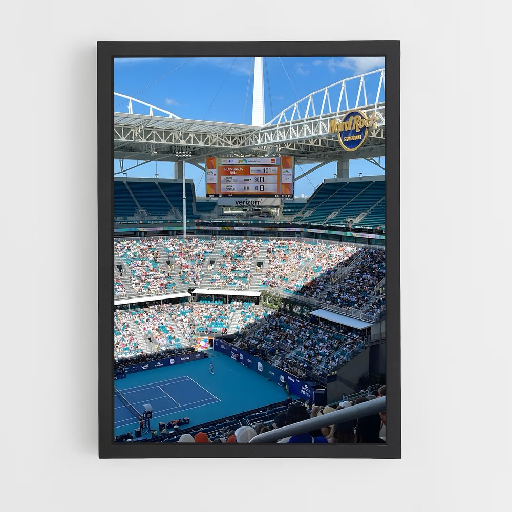 Poster Match de Miami – affiche Tennis (vue 2)